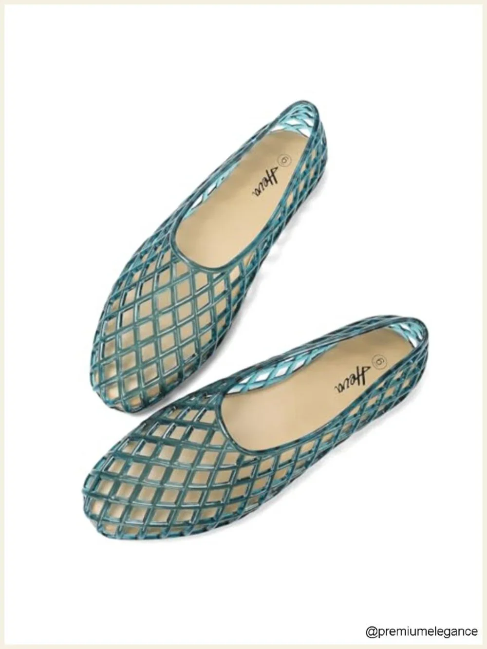 Jelly Mesh Flat Sandals - Breathable Clear Hollow Summer Beach Shoes